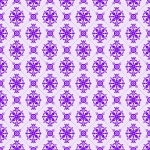  Elegant Purple Medallion Pattern 