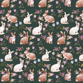 Bunnies in the Garden Evergreen // standard