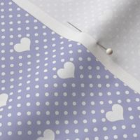 Polka Dot Heart Lavender