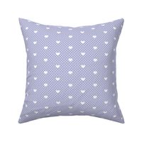 Polka Dot Heart Lavender