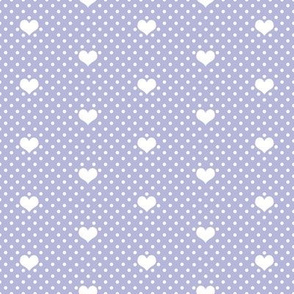 Polka Dot Heart Lavender