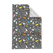 I love art class back to school artist art supply illustration pattern