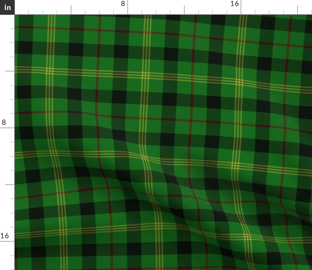 Paton family tartan, c. 1930,6" modern colors