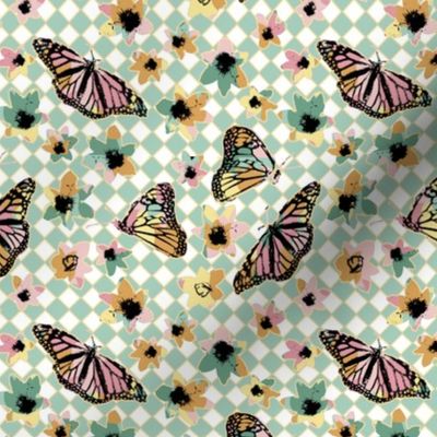 Spring Checkerboard Butterflies
