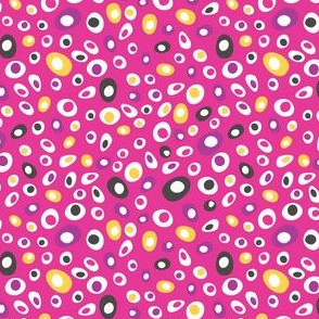 Pink Charcoal Polka Dot