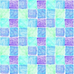 Lavender Fields Patchwork Checks - Medium Scale