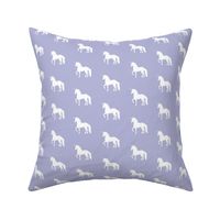 Prancing Unicorn on Lavender