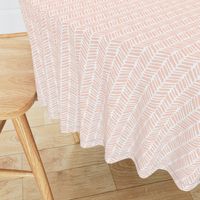 coral painted herringbone