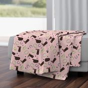 Cute Cowboy Theme Pattern Pink