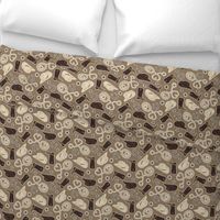 Cute Cowboy Theme Pattern Brown