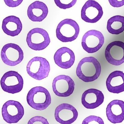 Purple Watercolor Circles