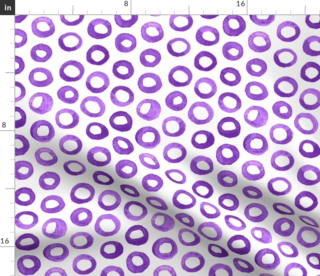 Purple Watercolor Circles