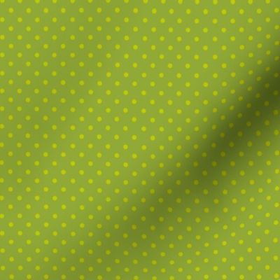 Grassy Green Polka Dots