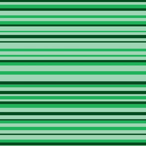 stripe_carlos- mint, forest green, leaf green