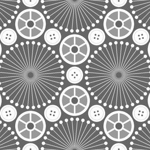 03274821 : pinwheel button reel SC64 dark