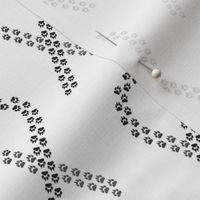 Black Pawprint Ribbon