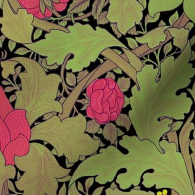 William Morris ~ St. JamesDamask ~ Fuschia