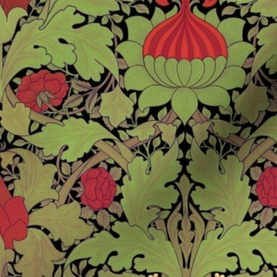 William Morris ~ St. JamesDamask ~ Christmas Night