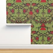 William Morris ~ St. JamesDamask ~ Christmas Night