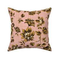 Fleurs de Provence ~ Gilt on Dauphine ~ Linen Luxe 