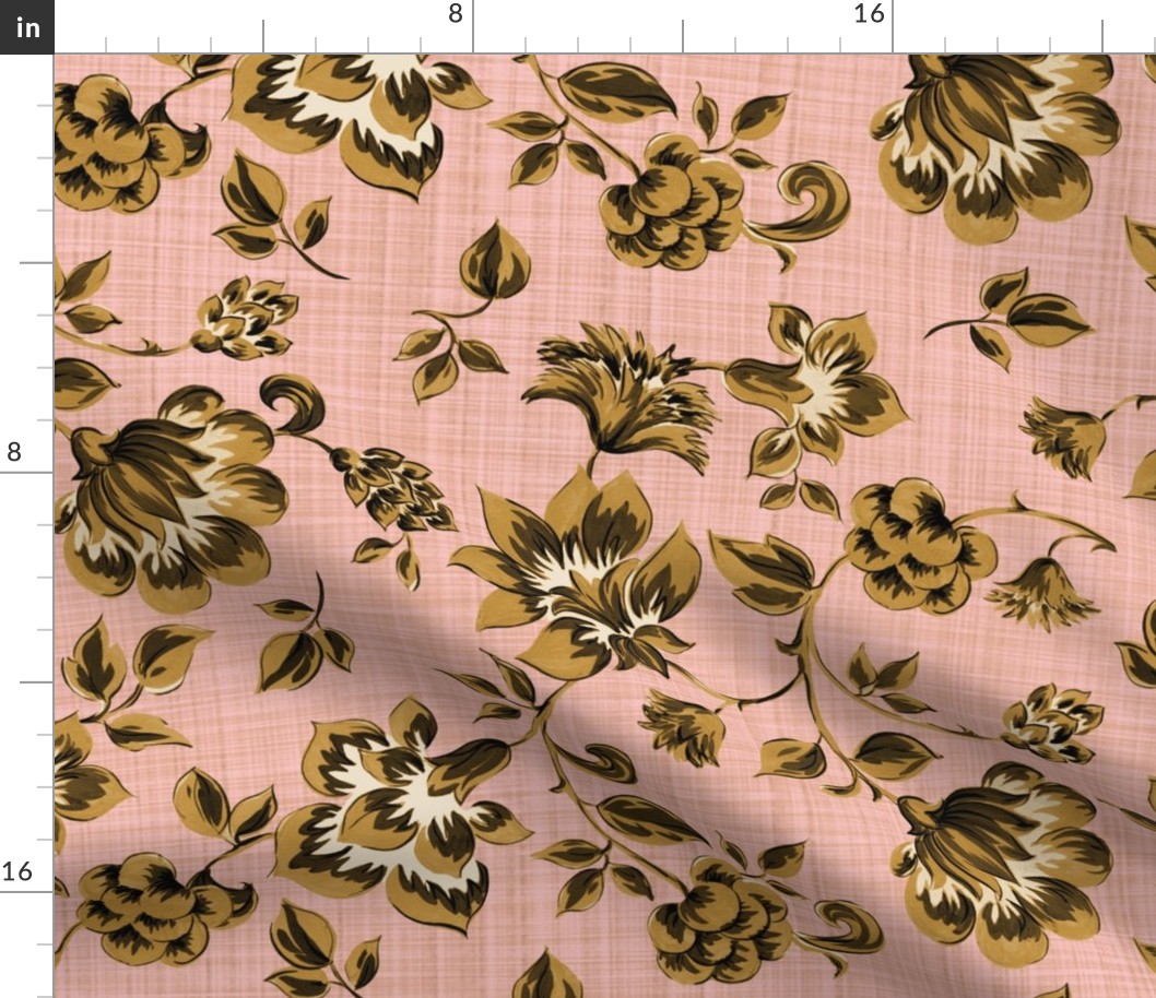 Fleurs de Provence ~ Gilt on Dauphine ~ Linen Luxe 