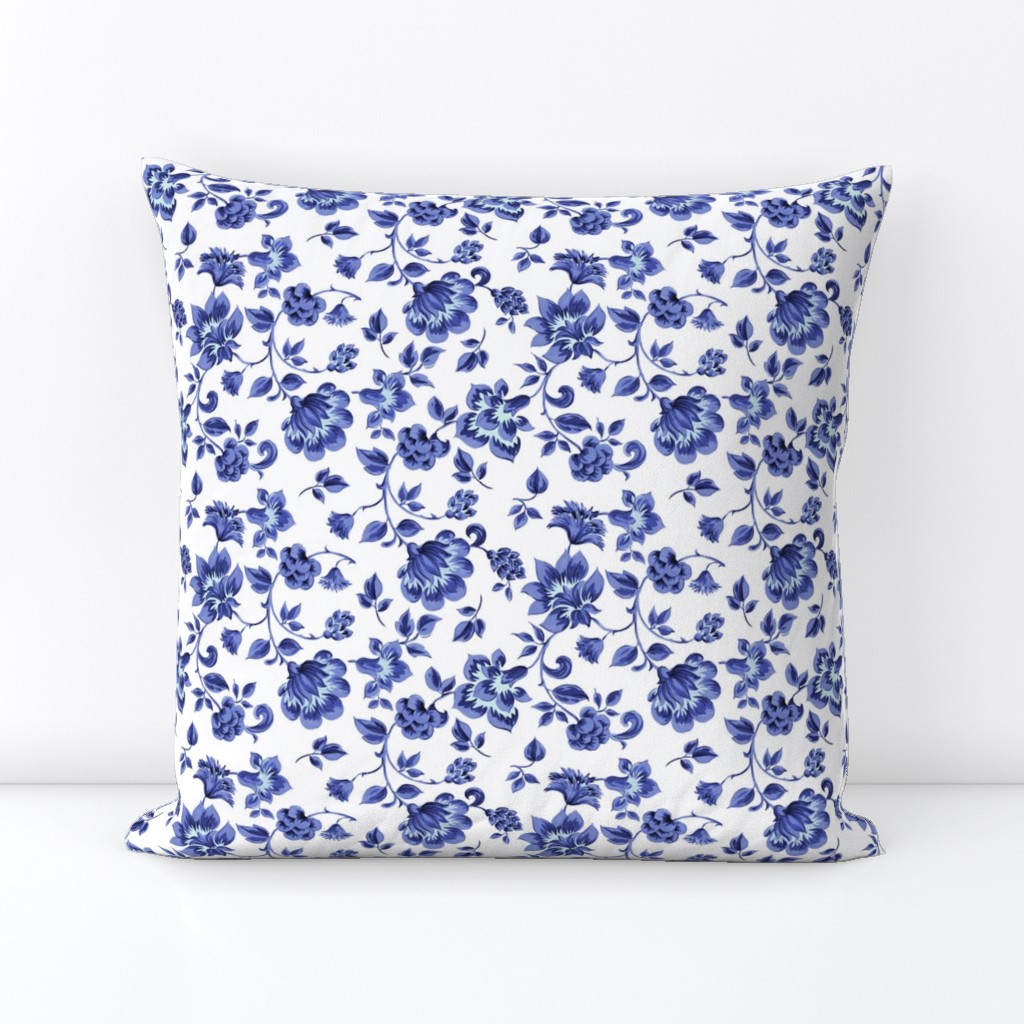 Fleurs de Provence ~ Provencal ~ Blue and White 