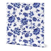 Fleurs de Provence ~ Provencal ~ Blue and White 