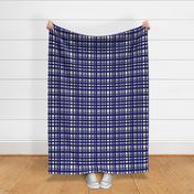 Vibrant Plaid Navy Blue & Cream