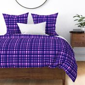 Vibrant Plaid Navy Blue & Light Violet