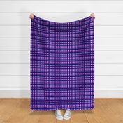 Vibrant Plaid Navy Blue & Light Violet