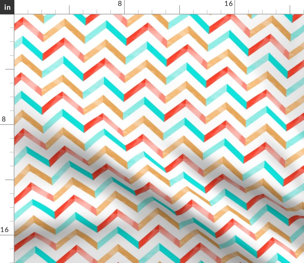 Watercolor Chevron