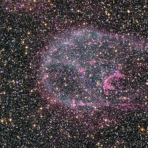 Faint Afterglow of Nearby Stellar Explosion