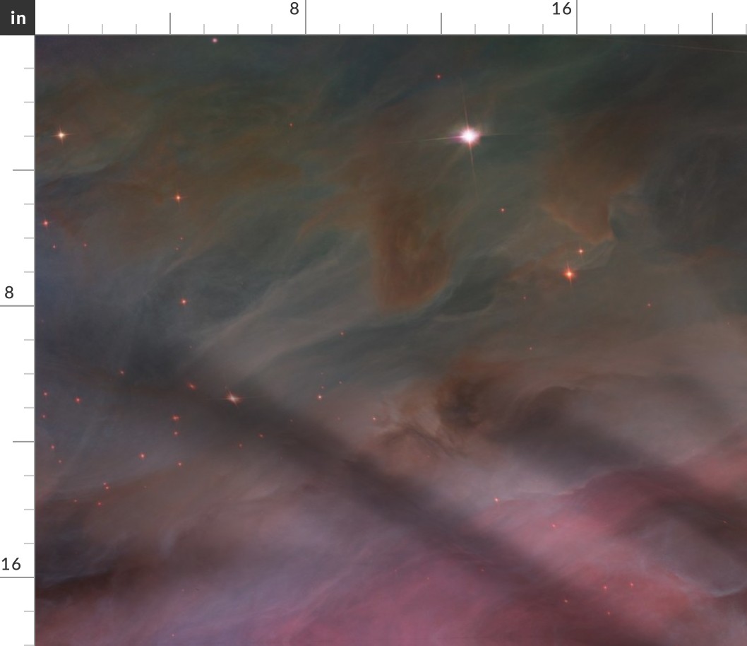 HD Orion Nebula Pillars of Gas