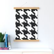 Giant black and white houndstooth