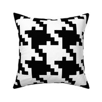 Giant black and white houndstooth