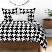 Giant black and white houndstooth