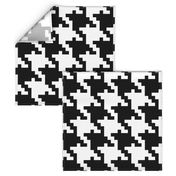 Giant black and white houndstooth