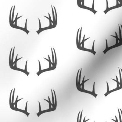 charcoal antlers // woodland collection