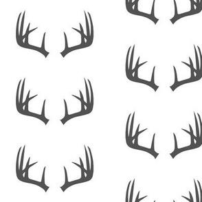 charcoal antlers // woodland collection