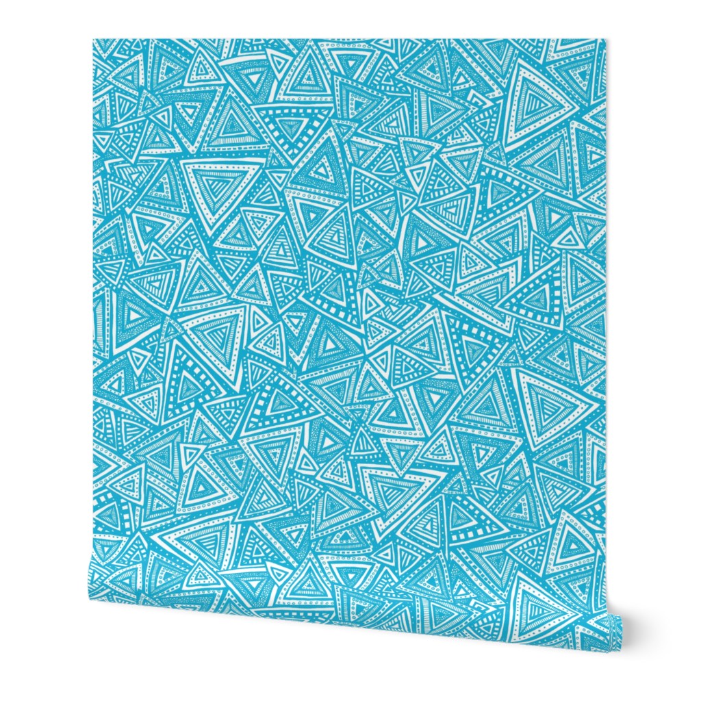 Tribal Triangles (Blue)