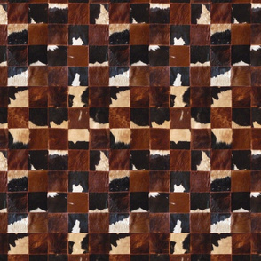 Cow skin patchwork blocks