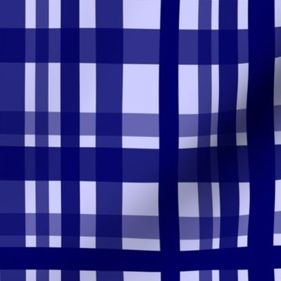 Vibrant Plaid Navy Blue & Powder Blue