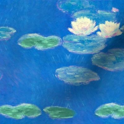 Monet: Nympheas Effet du Soir Waterlily Painting repeat