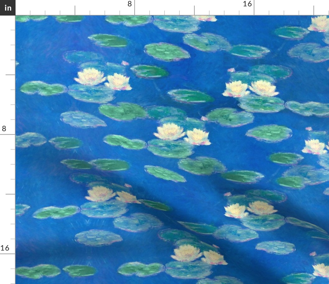 Monet: Nympheas Effet du Soir Waterlily Painting repeat