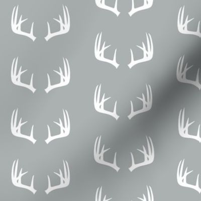 antlers on grey // small scale