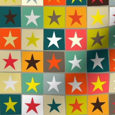 retro boxed stars medium