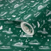 Beaver Island Shamrock Toile