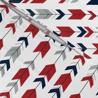 Fletching Arrows  (small scale) // Grey/Red/Navy 