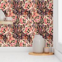 Vienna Deco floral in Rose pink