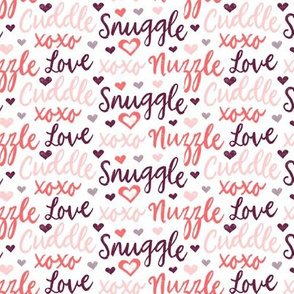 Cuddle Snuggle Nuzzle Love Words by Angel Gerardo
